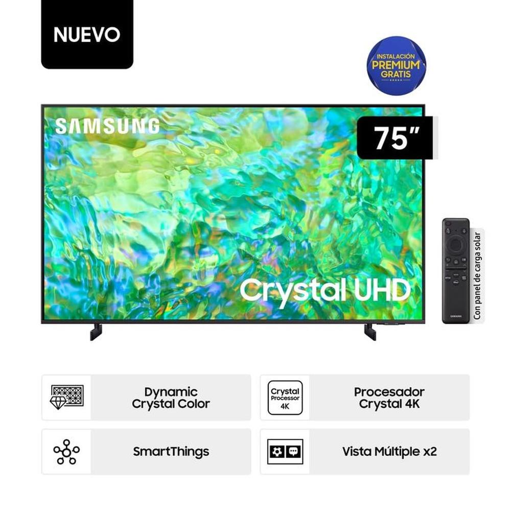 TELEVISOR LED SAMSUNG 75CU8000 CRYSTAL UHD 4K SMART TV