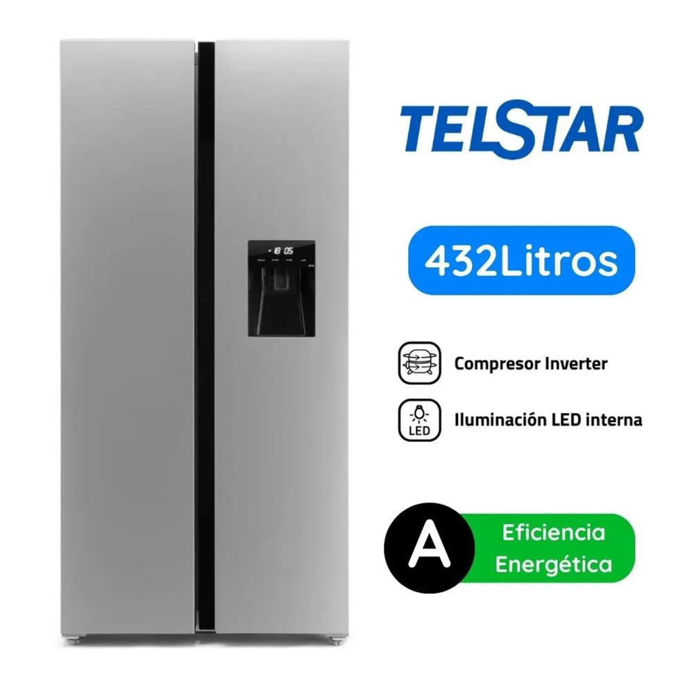 Refrigeradora Side By Side Telstar TRXP441510CT 432L - Silver
