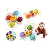 Set de Animalitos Spinners Sensoriales con Ventosa para Bebé