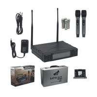 Micrófono Profesional Inalámbrico UHF Doble BT-M8822 BATBLACK
