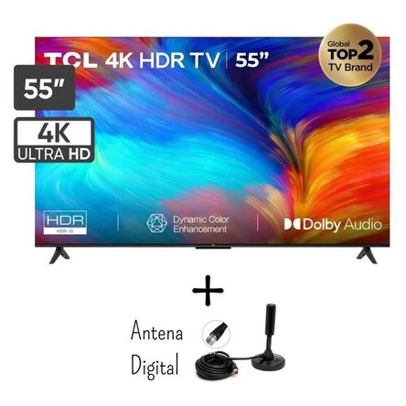Televisor TCL 55” Smart TV UHD 4K 55P635 Google TV + Antena Televisor TCL 55” Smart TV UHD 4K 55P635 Google TV + Antena