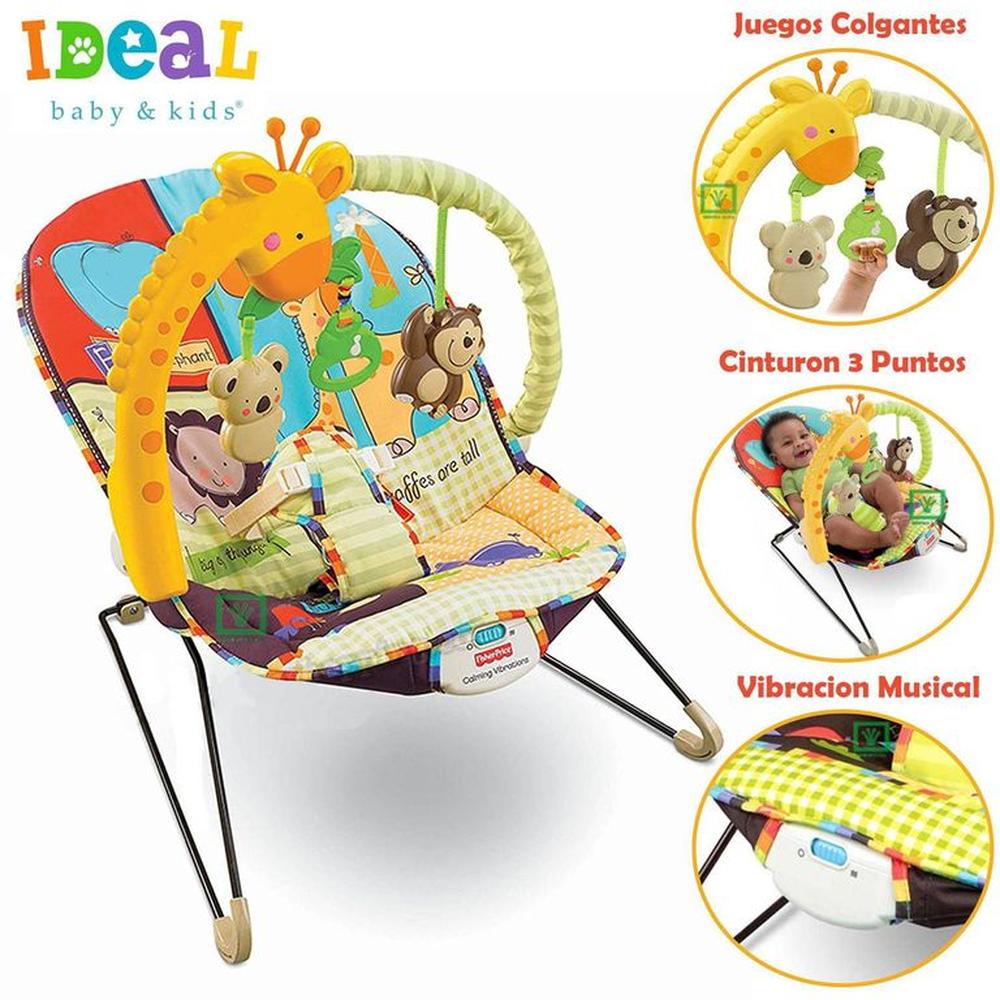 Mecedora para Bebes Musical y Vibrador Jirafa Mecedora para Bebes Musical y Vibrador Jirafa