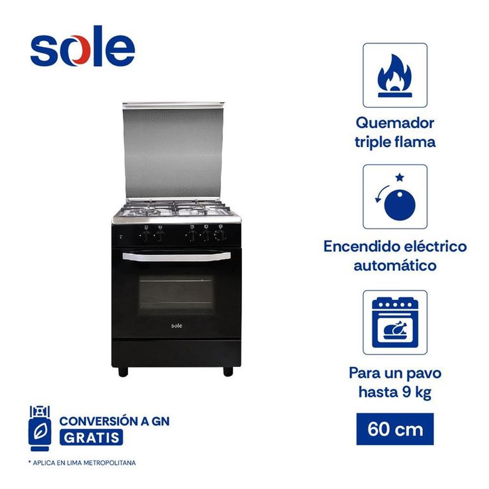 Cocina de Pie Cartagena GLP 60cm 4 Hornillas
