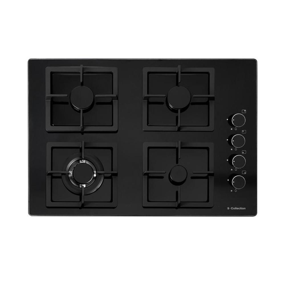 Encimera Scollection Black Glass A Gas 60cm
