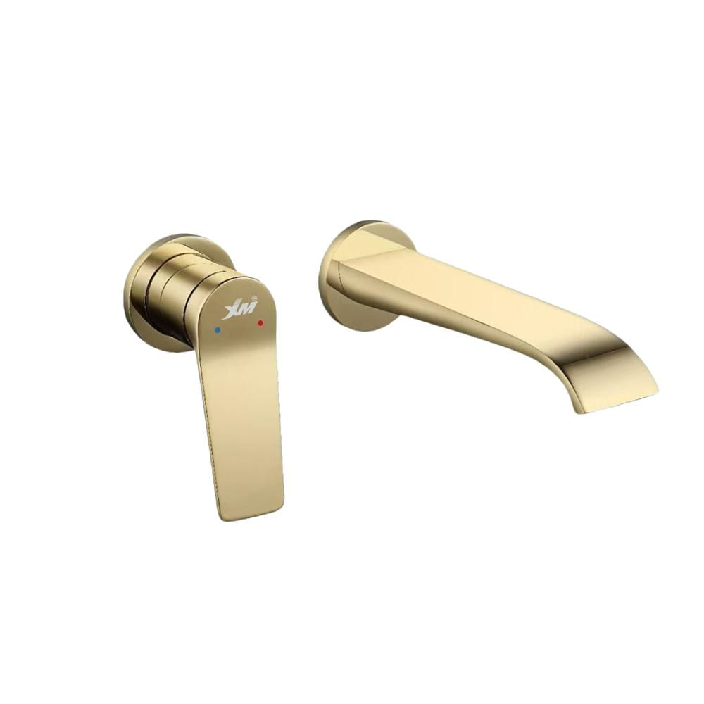 MEZCLADORA DE PARED DORADO M7407