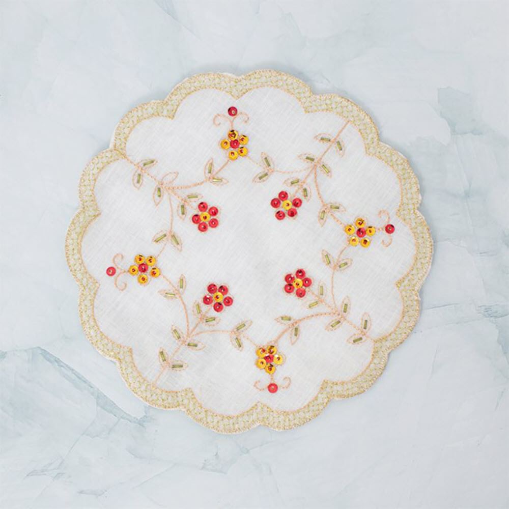 Tapete Redondo Poliéster 25Cm Panorama Hogar