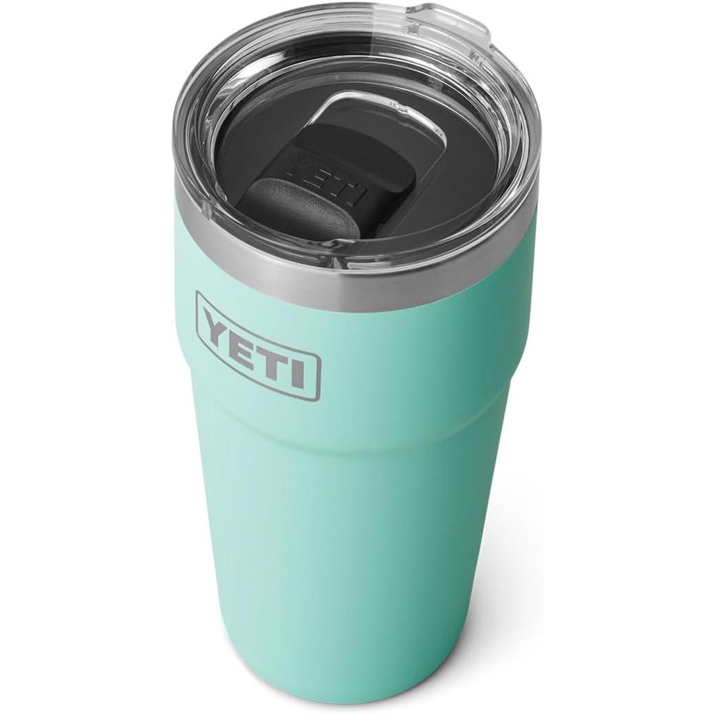 YETI Rambler Vaso de 20 oz de acero inoxidable y tapa MagSlider color turquesa