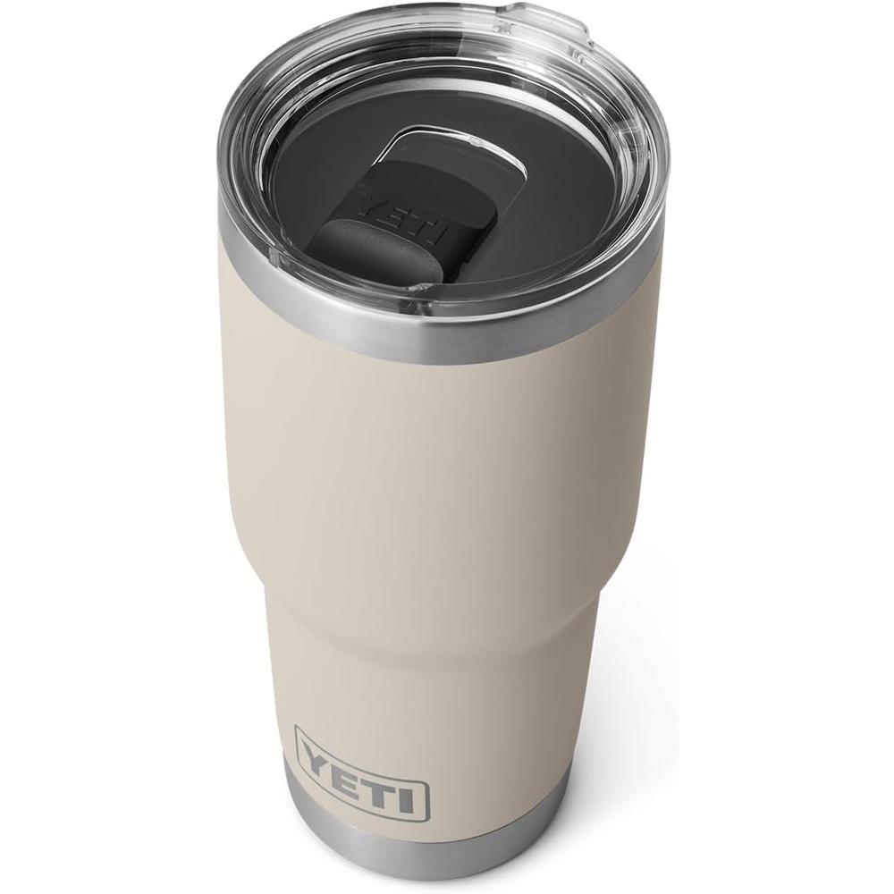 YETI Rambler Vaso de 30 oz de acero inoxidable y tapa MagSlider color crema