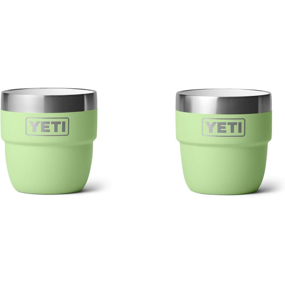 YETI Rambler Paxk 2 vasos s de 4 oz de acero inoxidable para expreso color verde limón