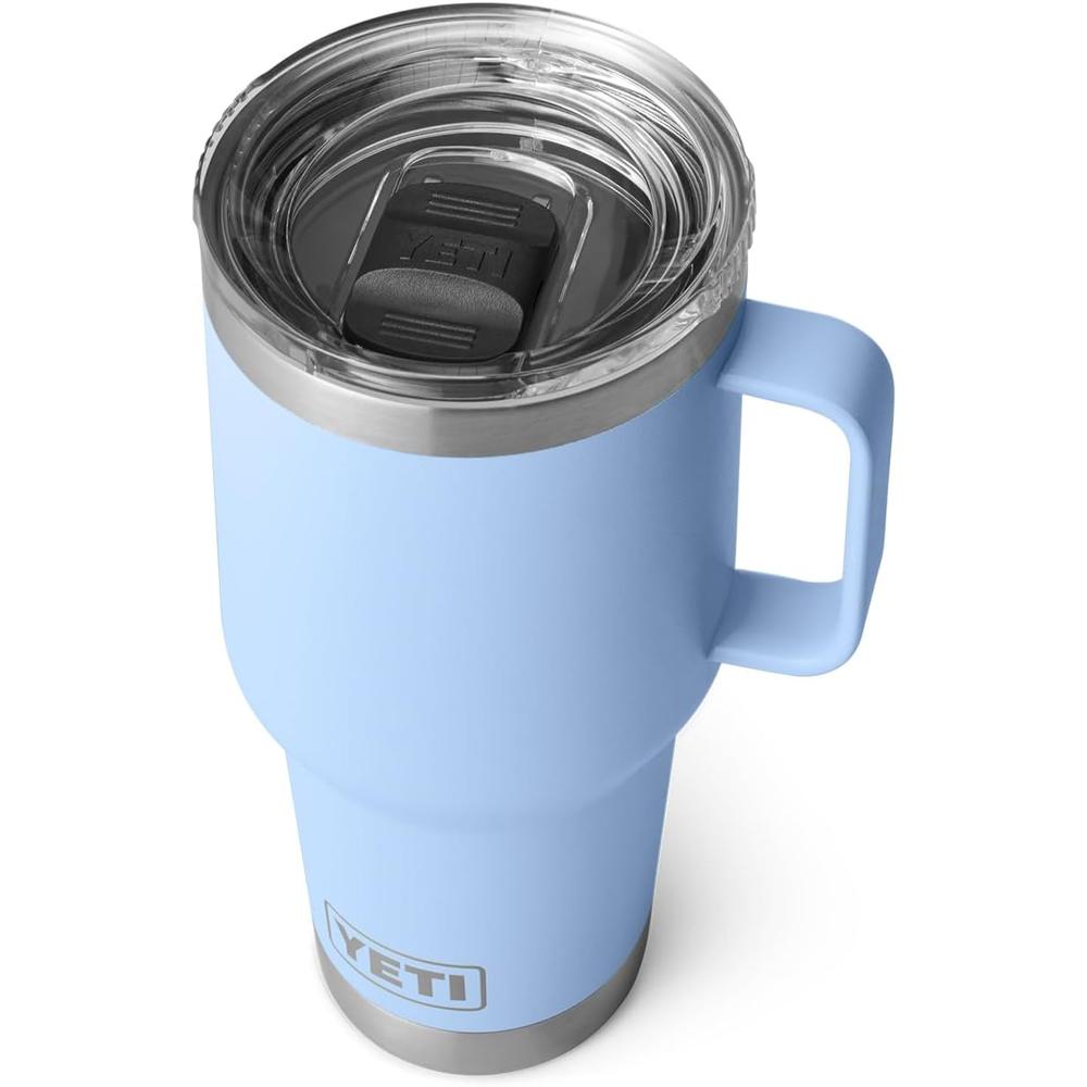 YETI Rambler Vaso de 30 oz de acero inoxidable y tapa Stronghold color celeste