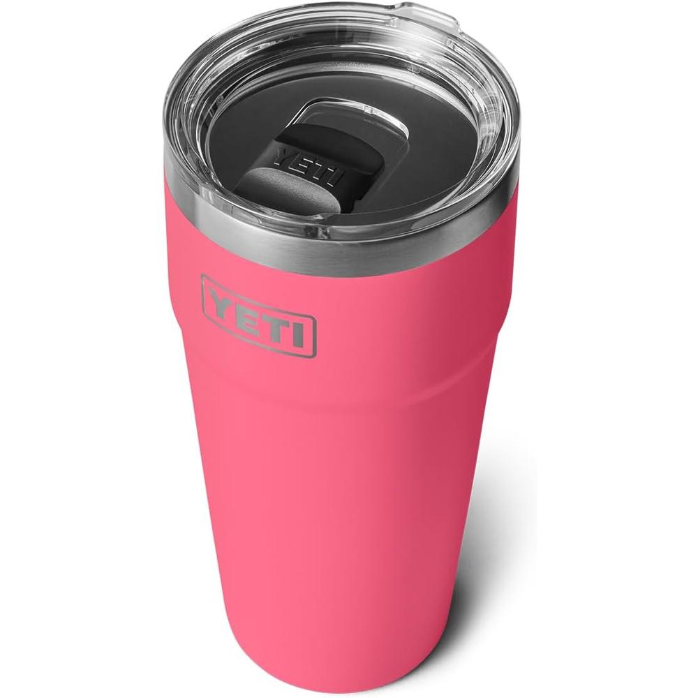 YETI Rambler Vaso de 30 oz de acero inoxidable con tapa MagSlider color rosa