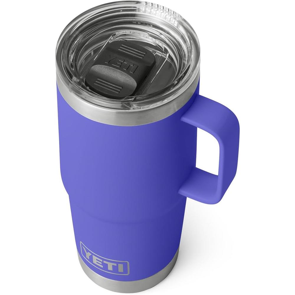 YETI Rambler Vaso de 20 oz de acero inoxidable y tapa Stronghold color violeta