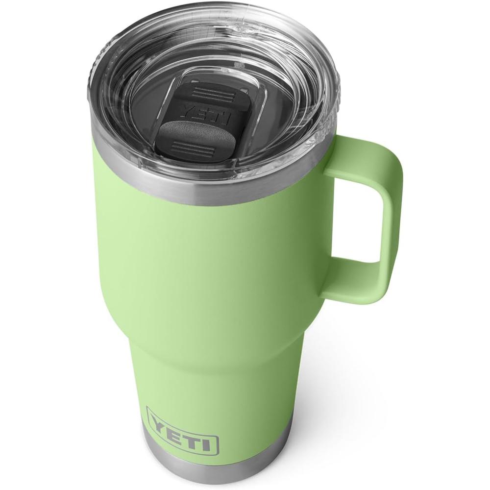 YETI Rambler Vaso de 30 oz de acero inoxidable y tapa Stronghold color verde limón