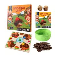 Juego Montessori Erizo con Palitos de Madera para Niños