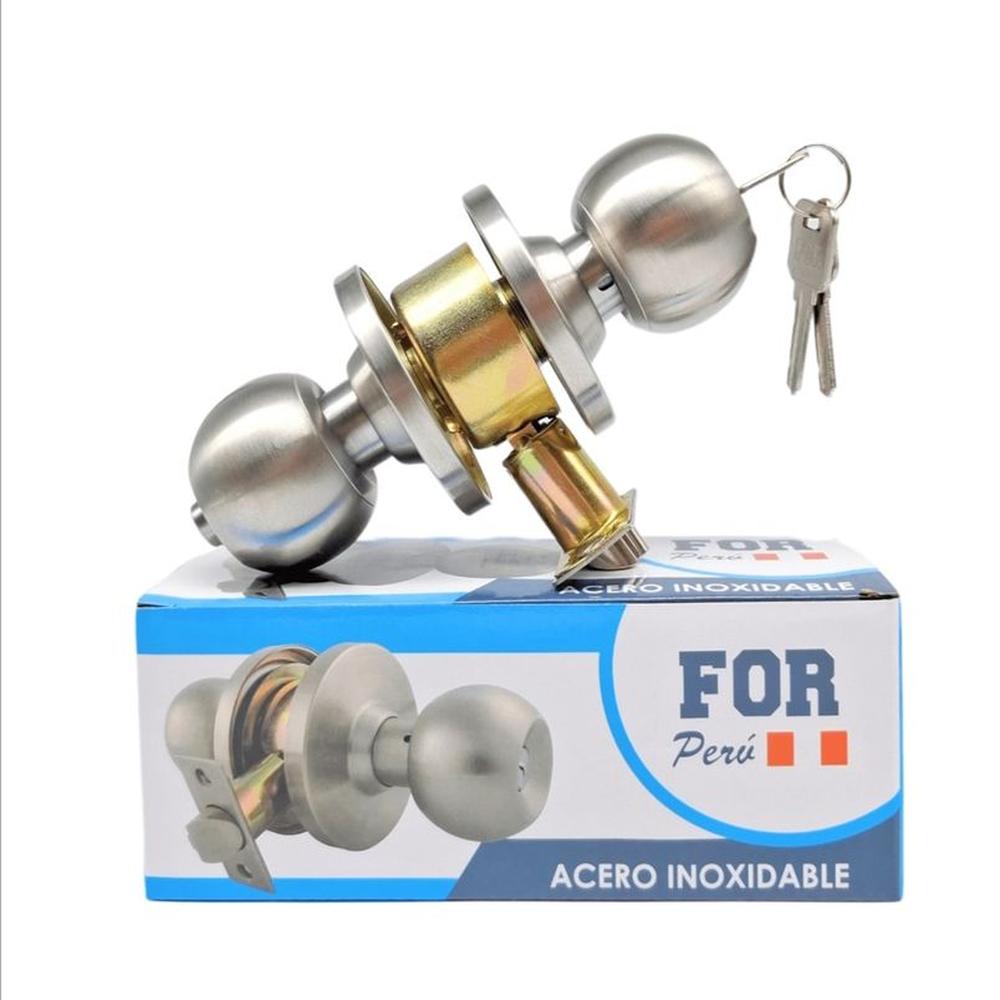 CERRADURA POMO ACERO INOXIDABLE FOR SEMIPESADA