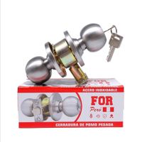 CERRADURA POMO ACERO INOXIDABLE FOR PESADA