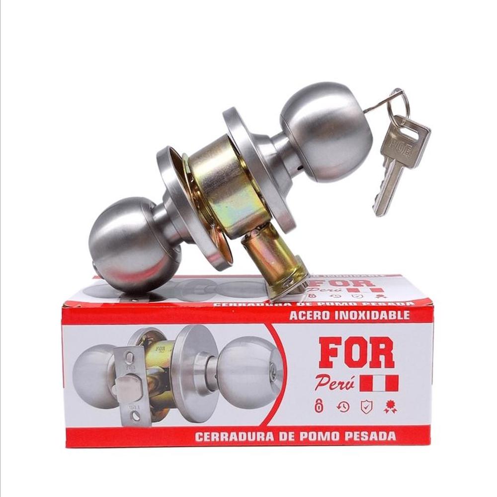 CERRADURA POMO ACERO INOXIDABLE FOR PESADA