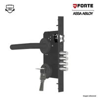 Cerradura de embutir FORTE de 2 golpe PRINCIPAL negro mate