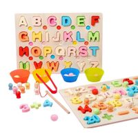 Tablero Montessori Alfabeto de Encaje y Pesca