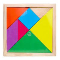 Tangram Didactico de Madera 20 x 20cm