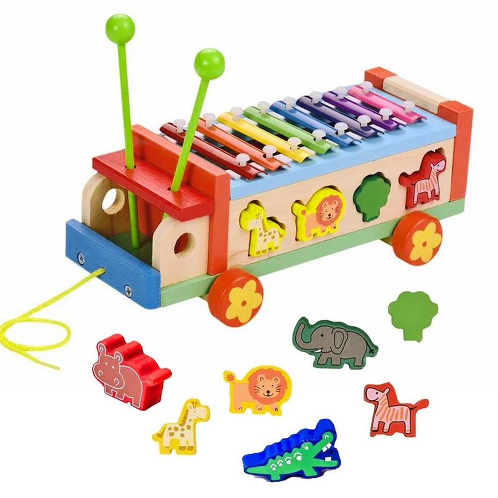 Carrito con Xilófono y Encajes