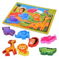 Rompecabeza en Alto Relieve Modelo Animalitos Selva