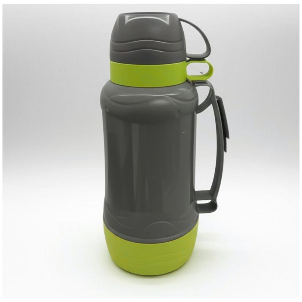 Termo para Bebidas Frías y Calientes de 1800 ml con Doble Tapa Verde