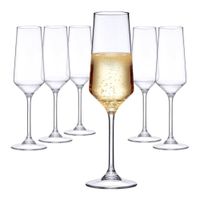 Set 6 Copas Brunello 225ml Vidrio Nadir Resistentes y Finas