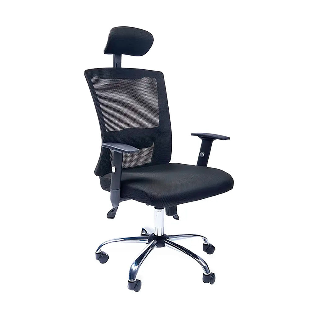 Silla de Oficina Ergonómica Castro Presidente Negro Ofideas