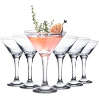 Copas Martini de Vidrio 100ml Elegantes Cócteles Gourmet X6