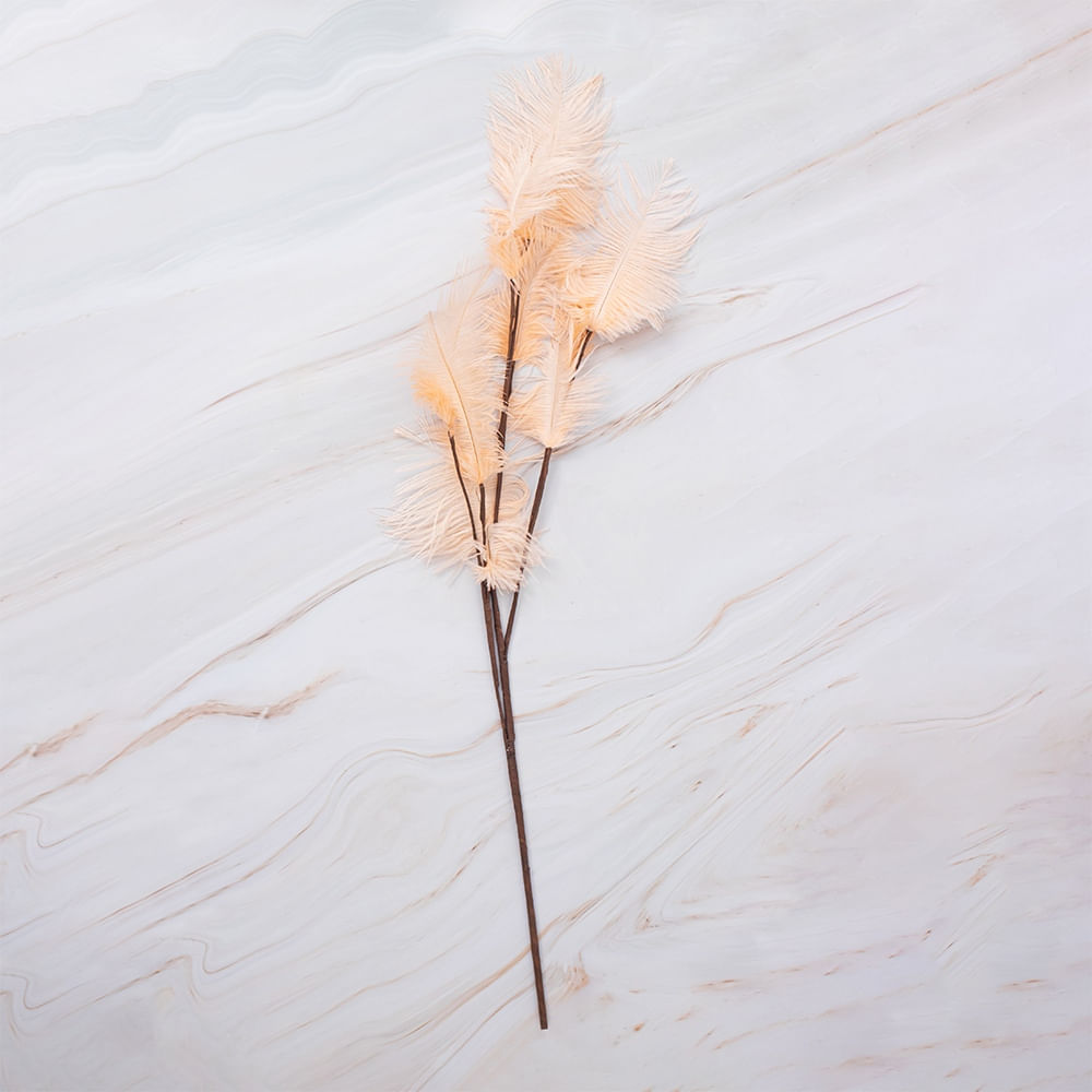 Pack de 2 Plumas Artificiales Beige Panorama Hogar