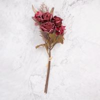 Pack de 2 Ramos Rosas Artificiales Rojo