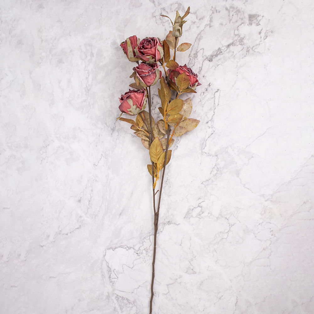 Rosa en Vara en Pack de 2 Rojo Pack de 2 Panorama Hogar