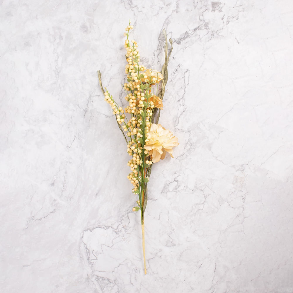 Pack de 2 Flores con Follaje Beige Panorama Hogar