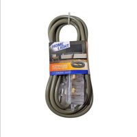 Extensión Eléctrica Vulcanizado 3 Metros x 3 Tomas GRIS