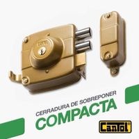Cerradura de Sobreponer Compacta 120 Cantol 2 GOLPES