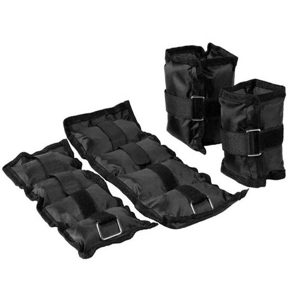 Pesas Tobilleras Negro con Peso de 4 kg x 2 Unidades