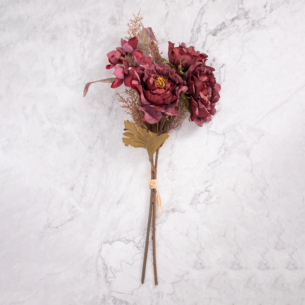 Pack de 2 Ramos Rosas Rojo Panorama Hogar