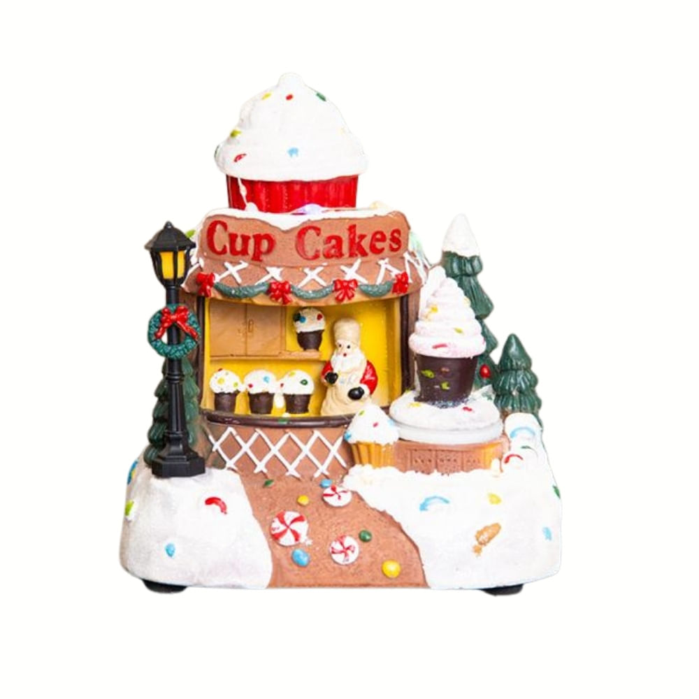 Puesto Cup Cake Con Luz Led Y Movimiento