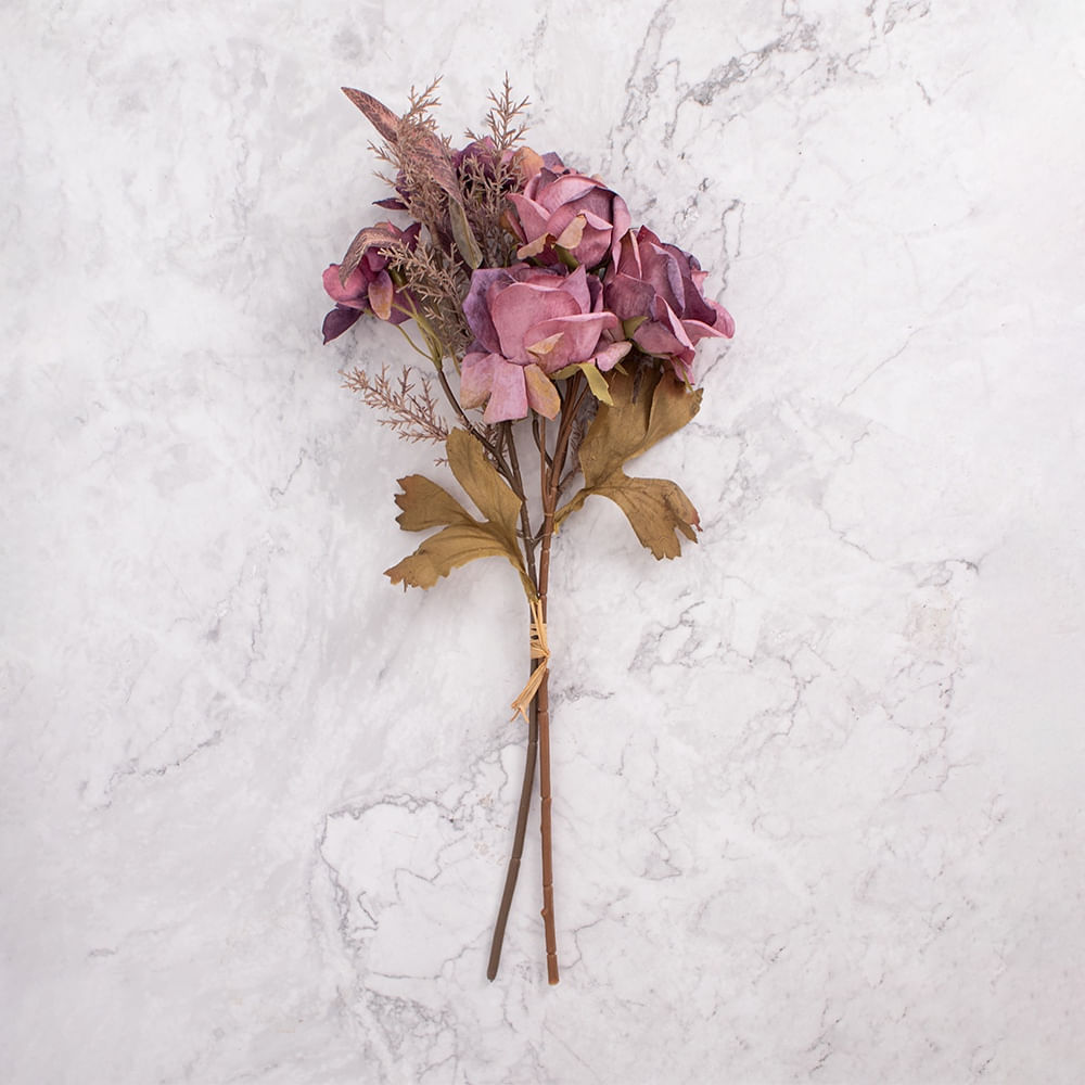 Pack de 2 Ramos Rosas Artificiales Morado Pack de 2 Ramos Rosas Artificiales Morado