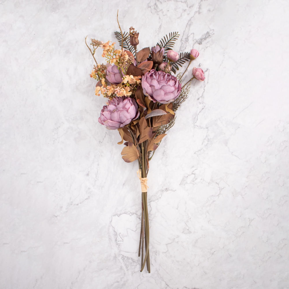 Pack de 2 Ramos Peonías Morado Panorama Hogar