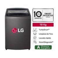 LAVADORA WT19BVTB 19 KG TURBODRUM CARGA SUPERIOR NEGRO LG