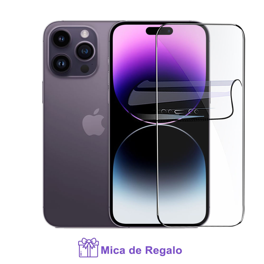 Apple Iphone 14 Pro 256Gb Esim Purple Excelente Reacondicionado con Mica Hidrogel