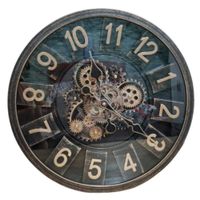 Reloj de Pared Mecatrónico Color Oro Viejo y fabuloso con Estilo Clásico