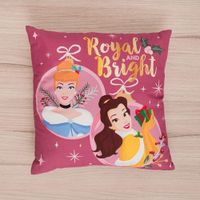 Cojin Rosado Disney Princesas De Poliester 40Cm