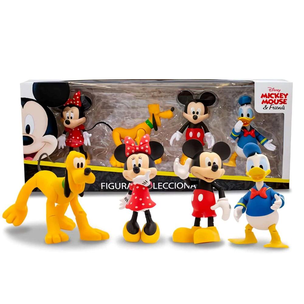 Set de Figuras Articulables Mickey Mouse y sus Amigos MM1-4