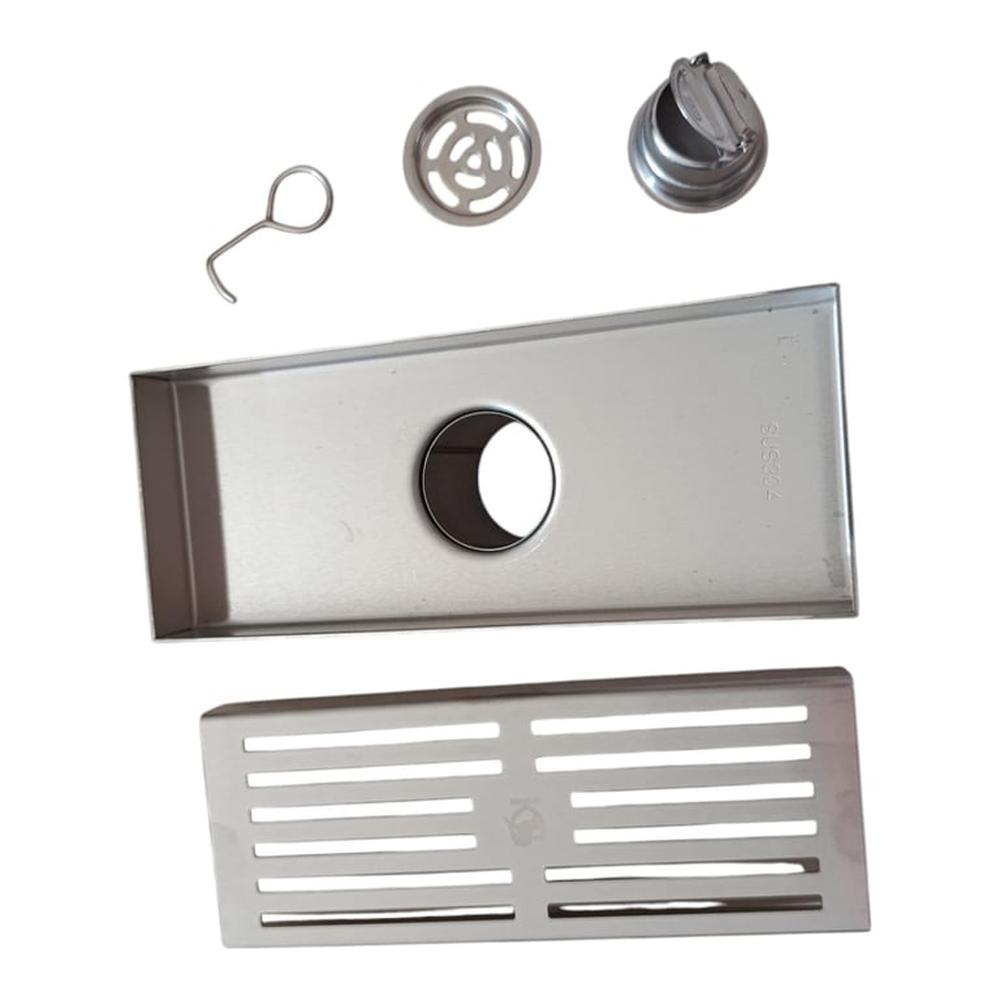 Desague Sumidero Lineal 8x20cm Acero Inoxidable SUS 304