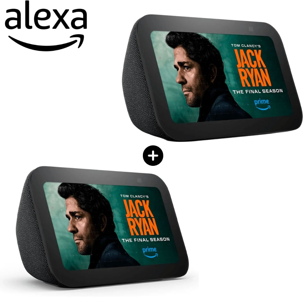 Pack 2X Amazon Echo Show 5 3era Generacion Charcoal Negro