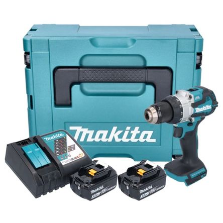 Taladro Percutor DHP489 1/2 18V +2Bat 3.0Ah + Carg Makita Taladro Percutor DHP489 1/2 18V +2Bat 3.0Ah + Carg Makita