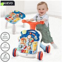 Andador Y Mesa Actividades Para Bebés 2 En 1 Musical Stoller Blanco